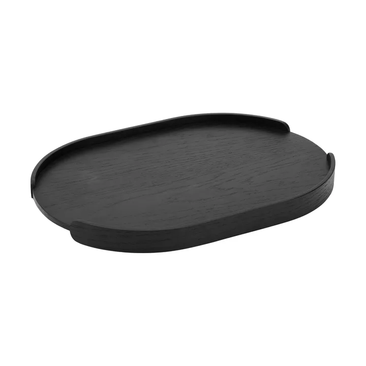 Woody tray - Black-stained oak, 28x40 cm - Cooee Design