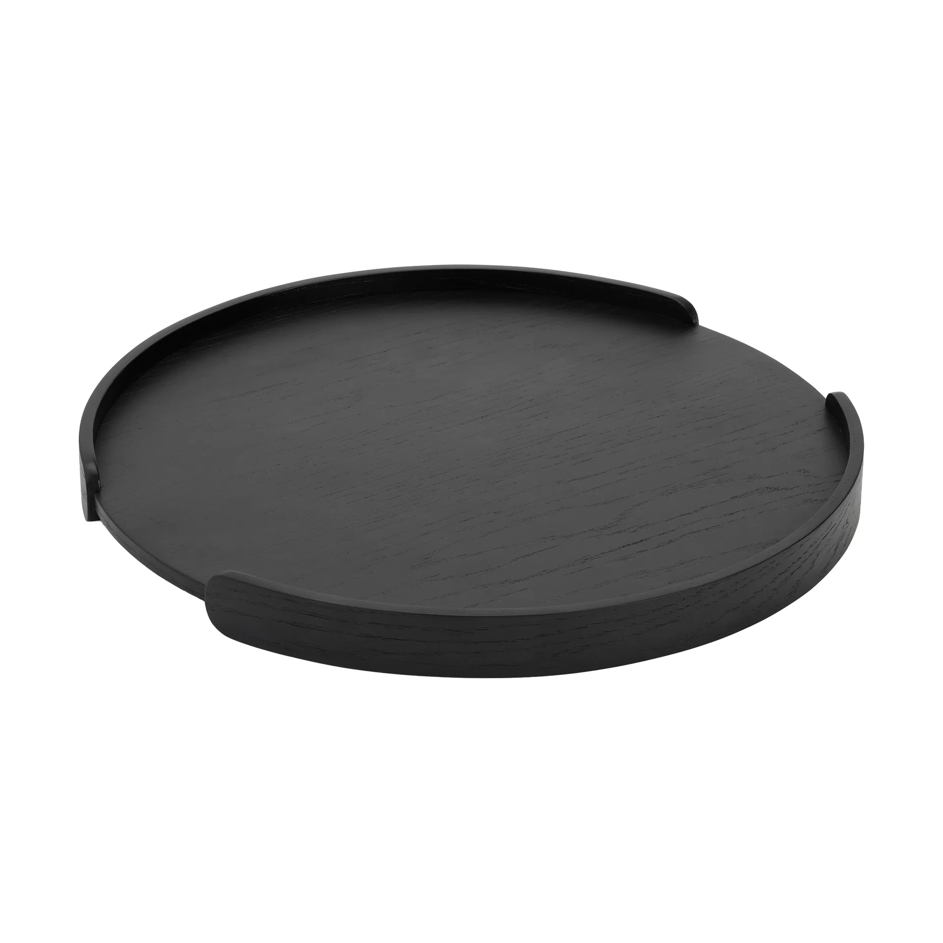 Woody tray, Black-stained oak, Ø35 cm Cooee Design