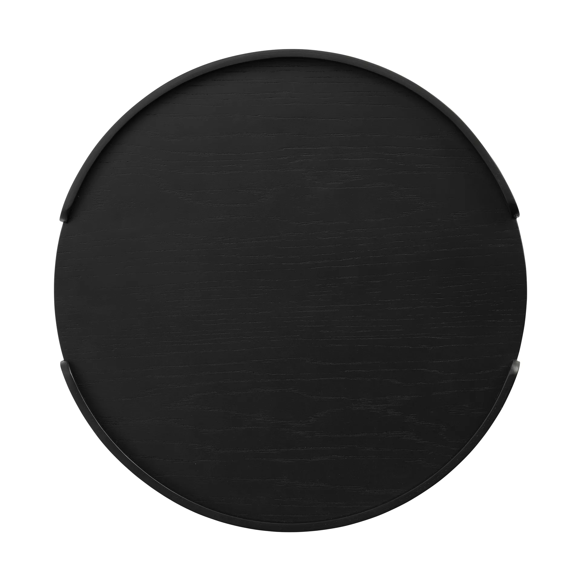 Woody tray, Black-stained oak, Ø35 cm Cooee Design