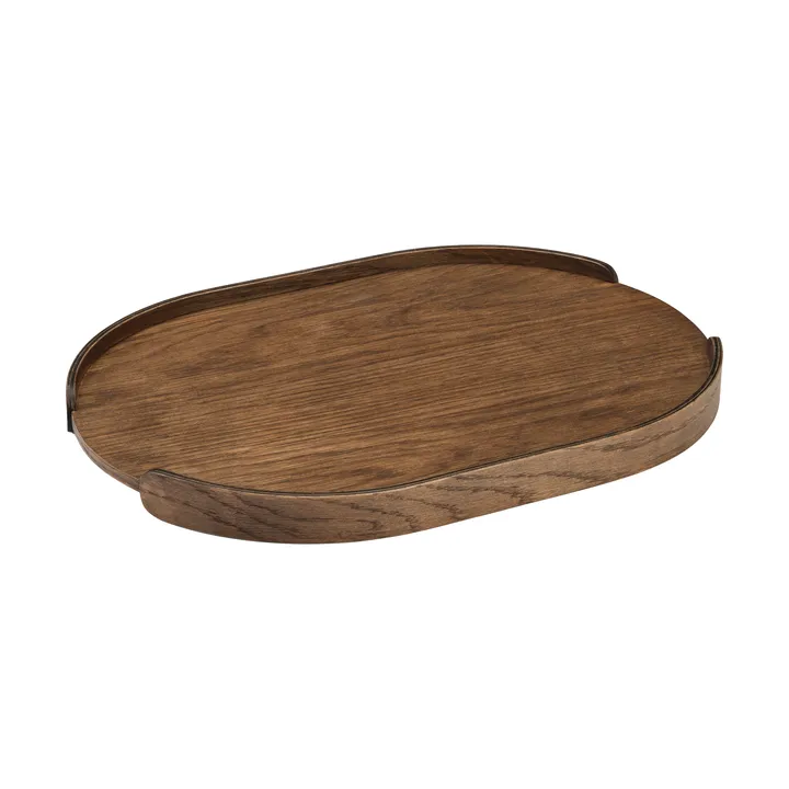 Woody tray - Dark stained oak, 28x40 cm - Cooee Design
