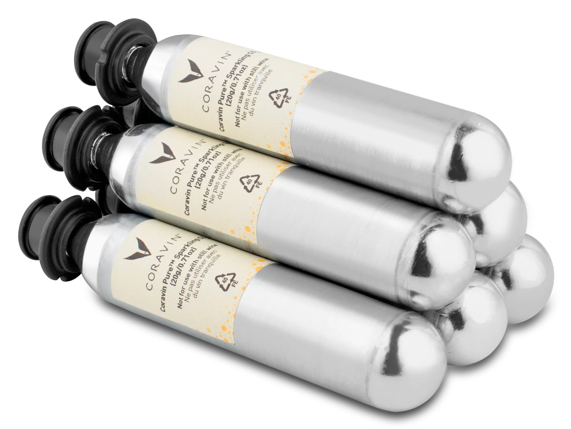 CO2 Cartridges for Bubbles, 6-pack Coravin