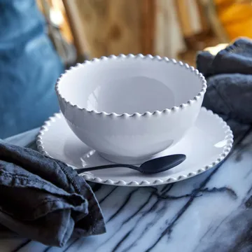 Pearl bowl - White, Ø17 cm - Costa Nova