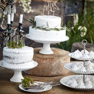 Pearl cake stand - White, Ø28.4 cm - Costa Nova