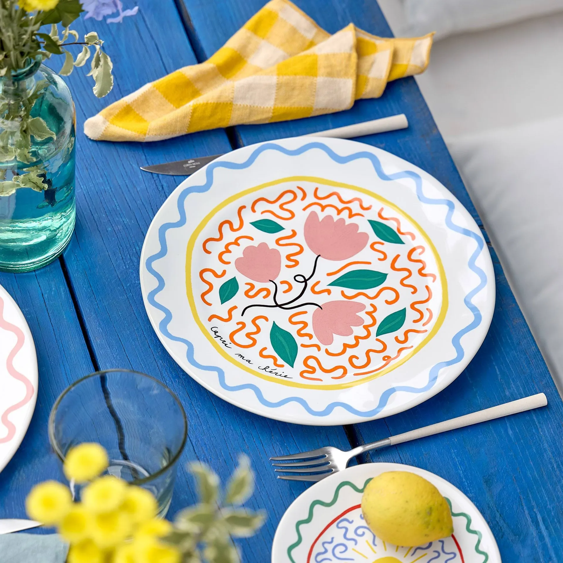Summer Bliss dinner plate, Capri, Ø24 cm Costa Nova