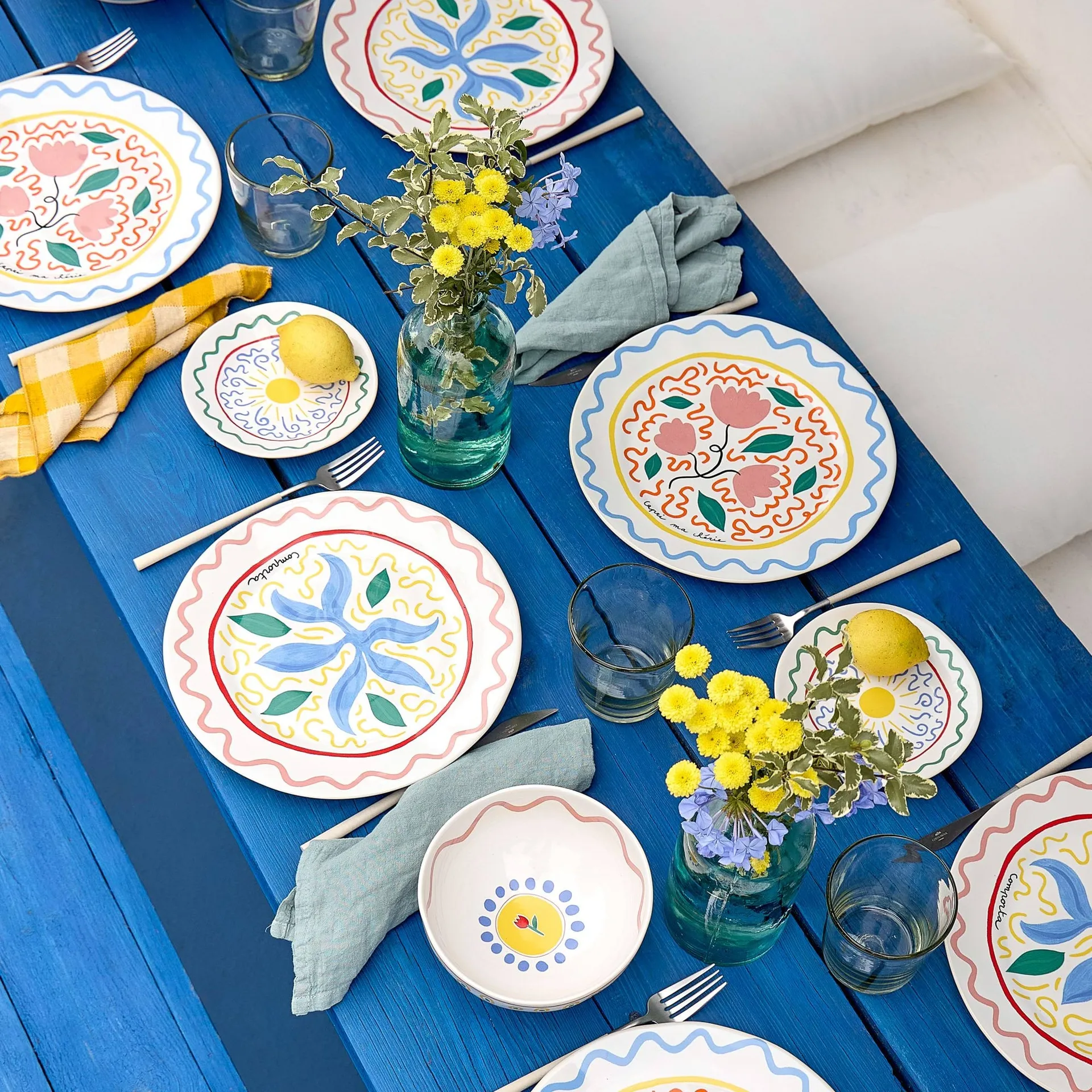 Summer Bliss dinner plate, Capri, Ø24 cm Costa Nova