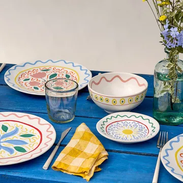 Summer Bliss plate - Sun, Ø16.3 cm - Costa Nova