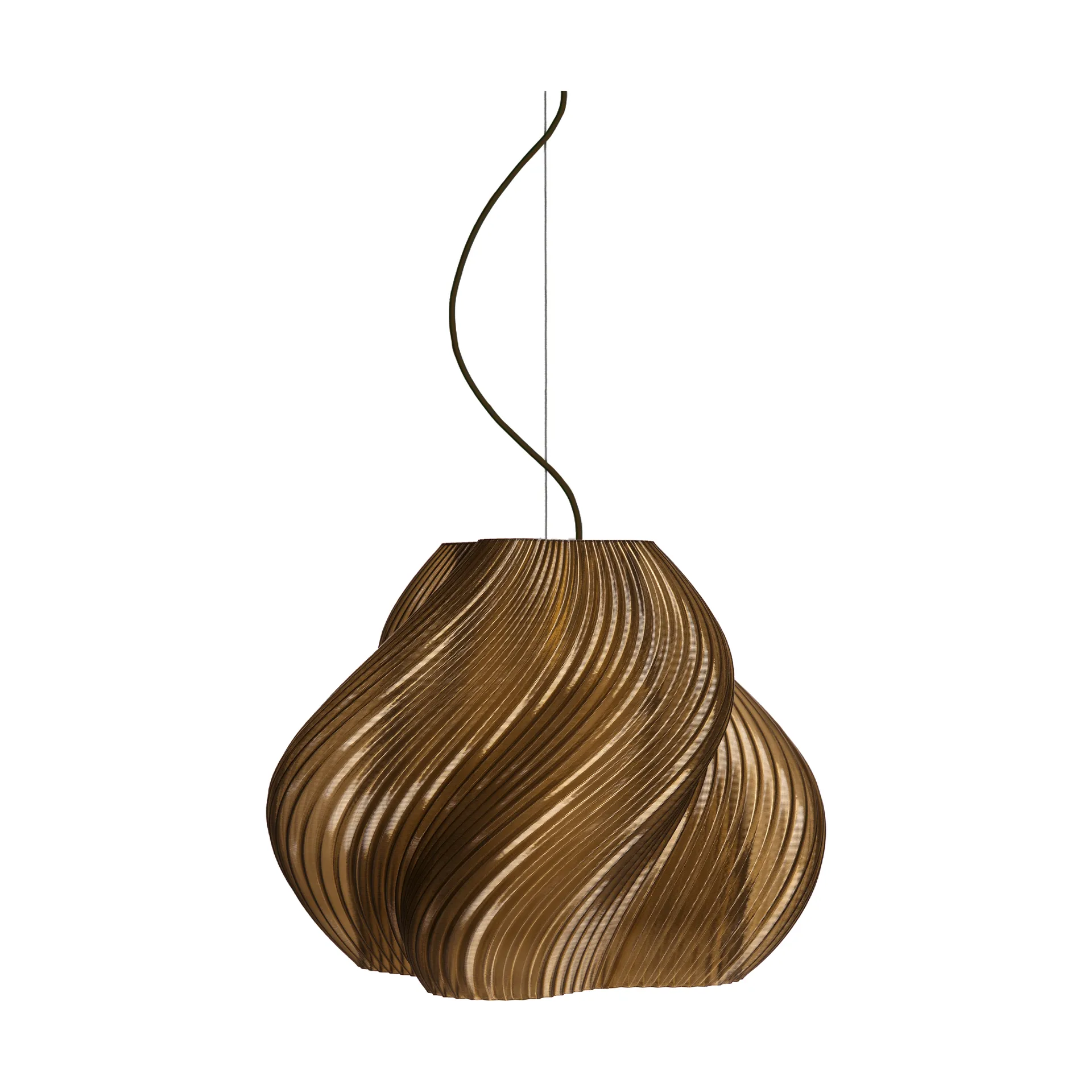 Soft Serve pendant, Caramel-chrome, Mega, 60 cm Crème Atelier