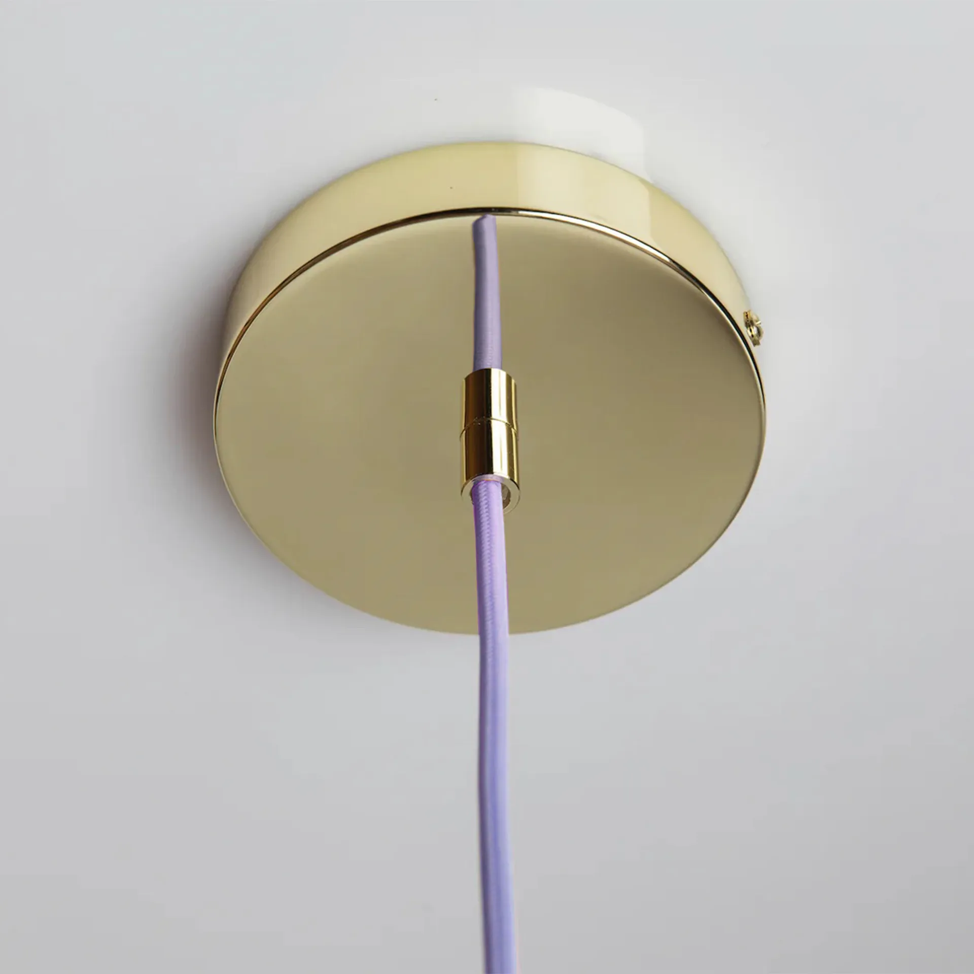 Soft Serve pendant, Lavender sorbet-brass, 01, 20 cm Crème Atelier