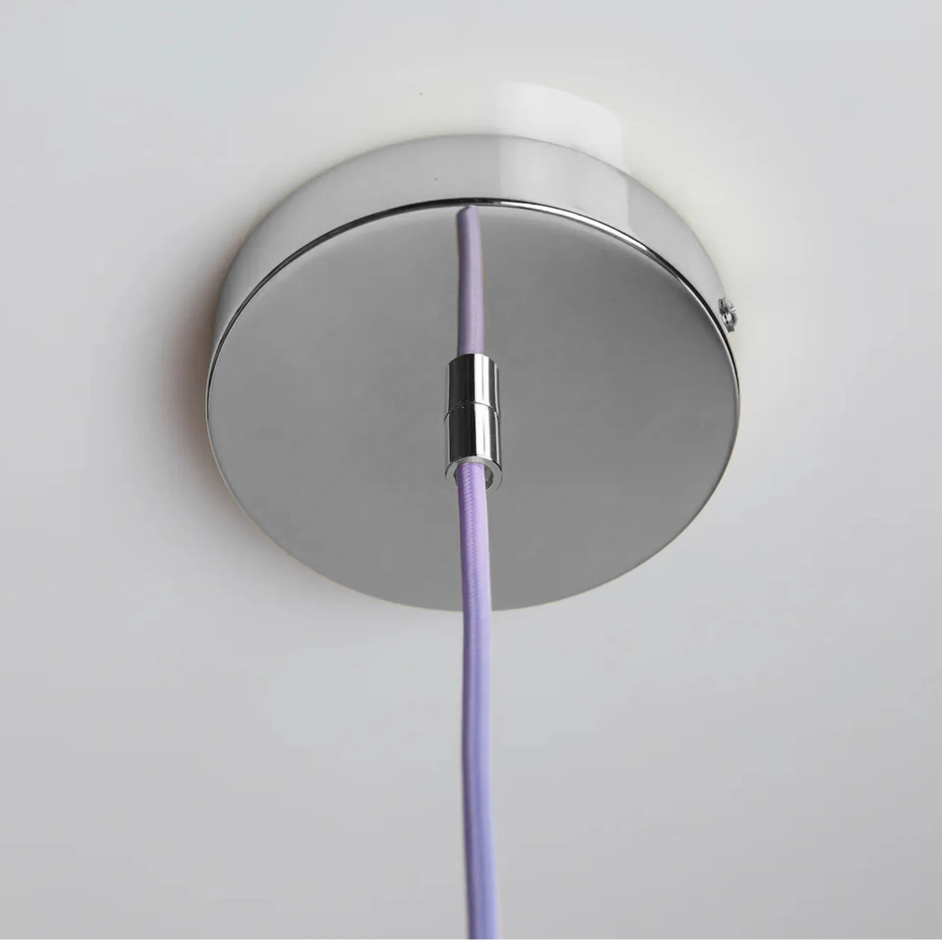 Soft Serve pendant, Lavender sorbet-chrome, 01, 20 cm Crème Atelier