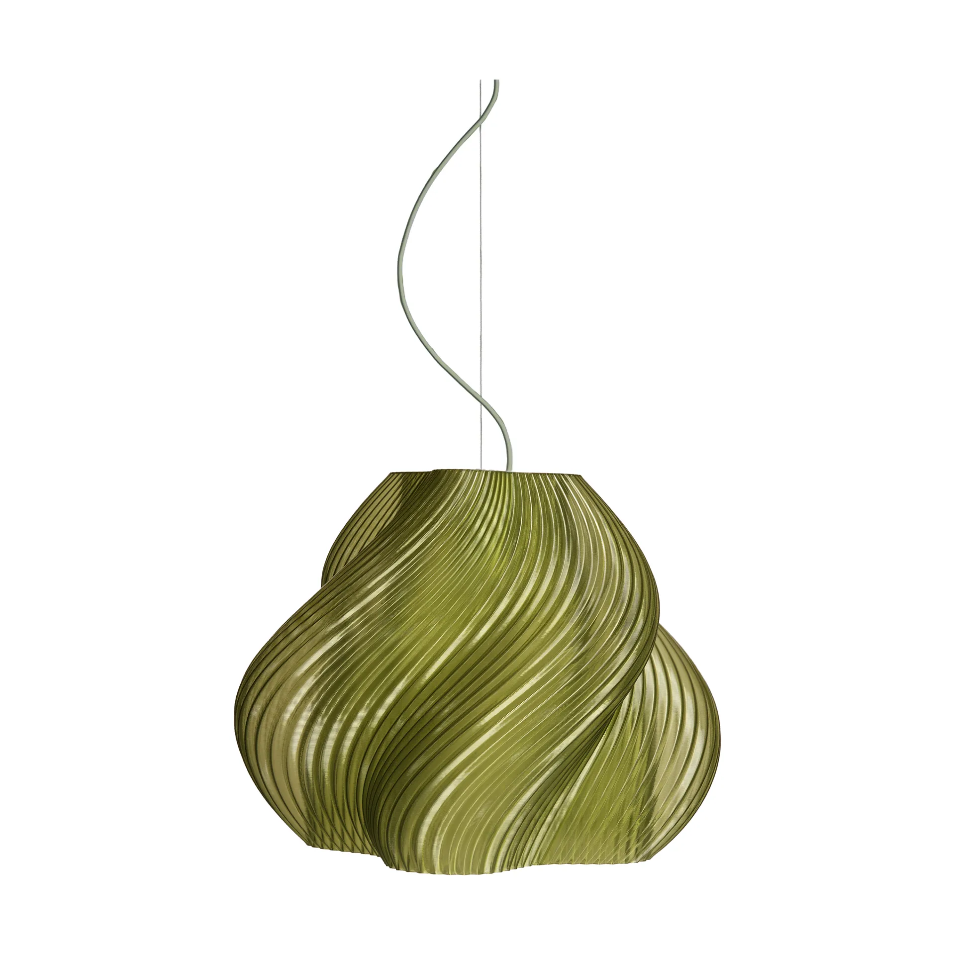 Soft Serve pendant, Olive-chrome, Mega, 60 cm Crème Atelier
