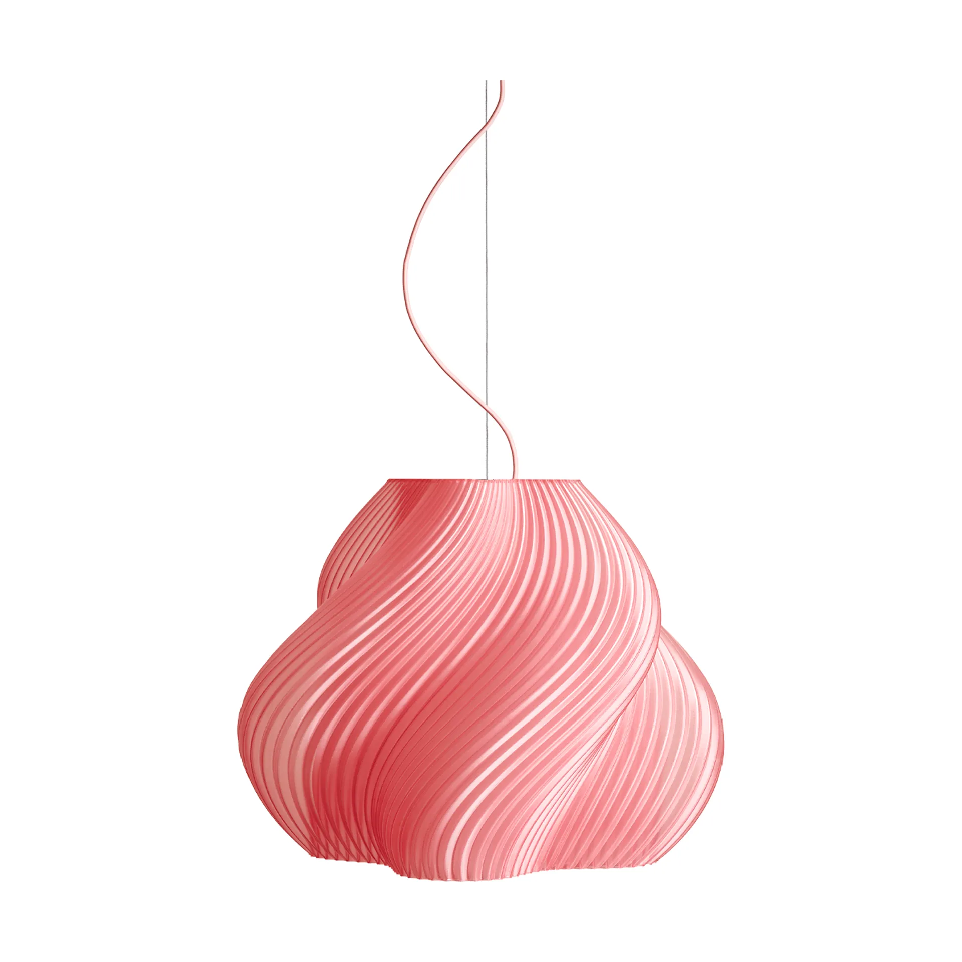 Soft Serve pendant, Peach sorbet-brass, Mega, 60 cm Crème Atelier