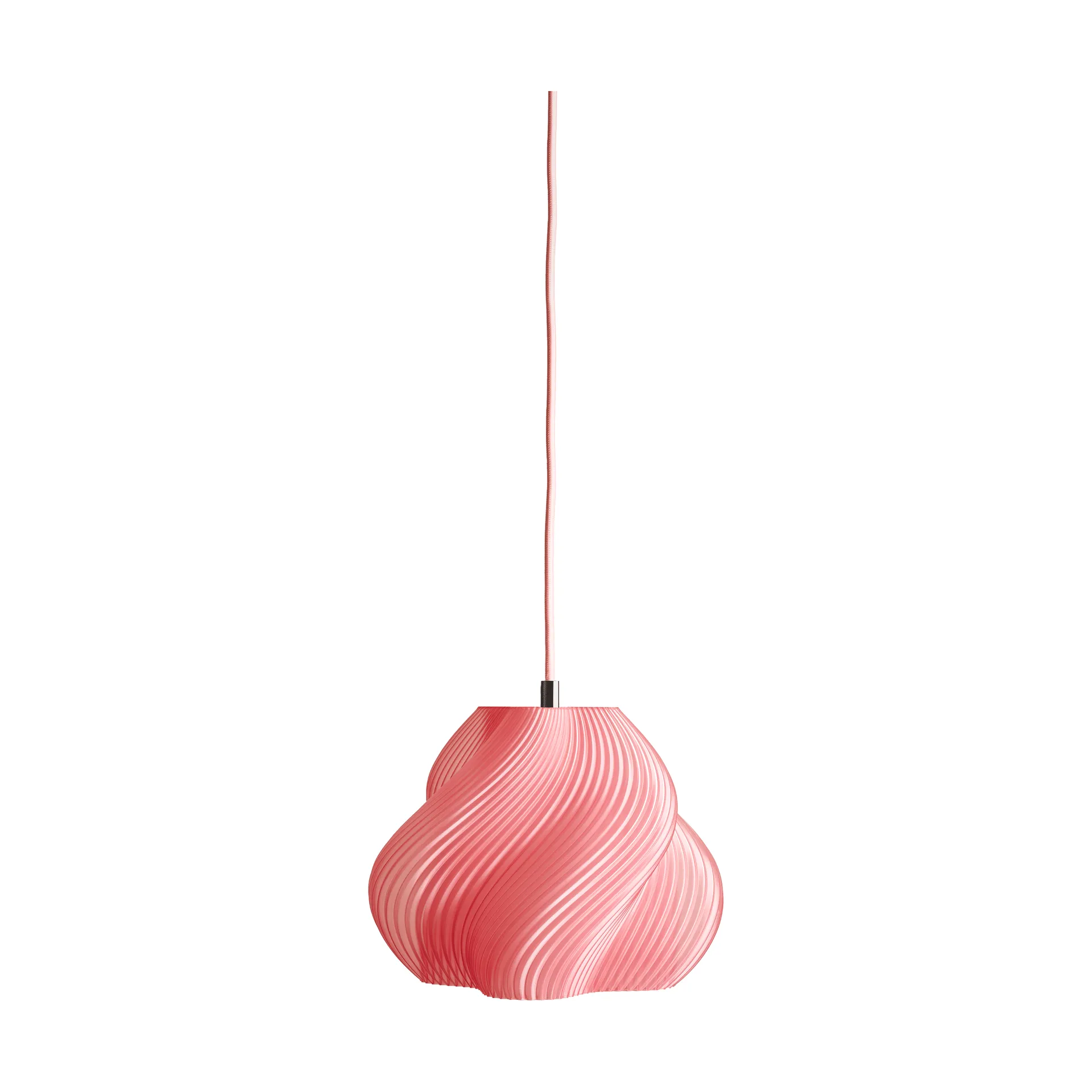 Soft Serve pendant, Peach sorbet-chrome, 01, 20 cm Crème Atelier
