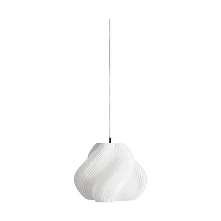 Soft Serve pendant - White-chrome, 01, 20 cm - Crème Atelier