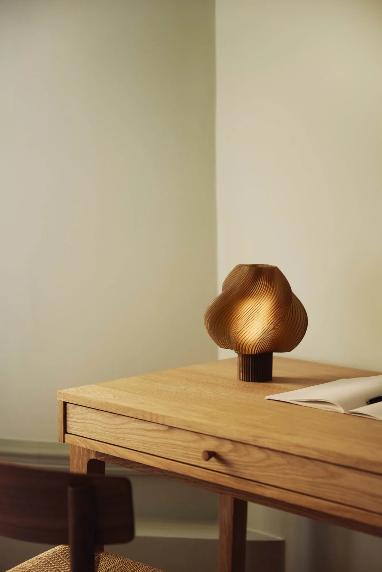 Soft Serve portable table lamp, Caramel, 23 cm Crème Atelier