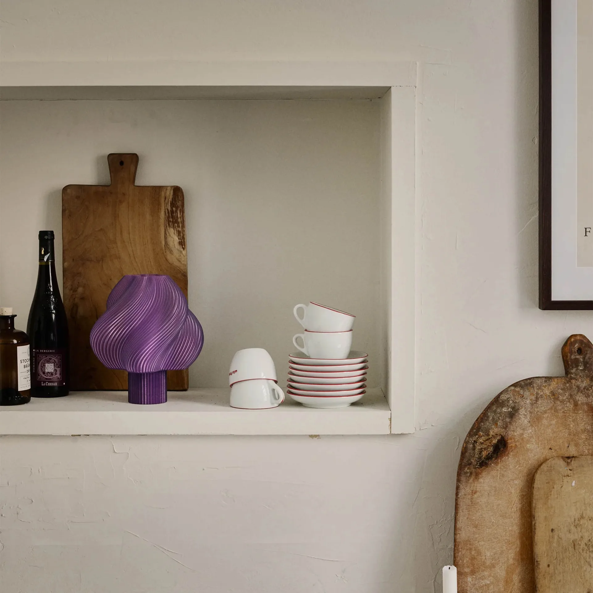 Soft Serve portable table lamp, Lavender sorbet, 23 cm Crème Atelier