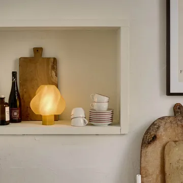 Soft Serve portable table lamp - Limoncello sorbet, 23 cm - Crème Atelier
