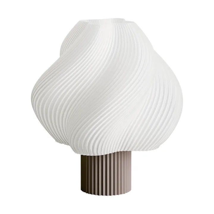 Soft Serve portable table lamp - Mocha, 23 cm - Crème Atelier