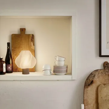 Soft Serve portable table lamp - Mocha, 23 cm - Crème Atelier