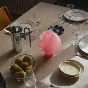 Soft Serve portable table lamp - Peach sorbet, 23 cm - Crème Atelier