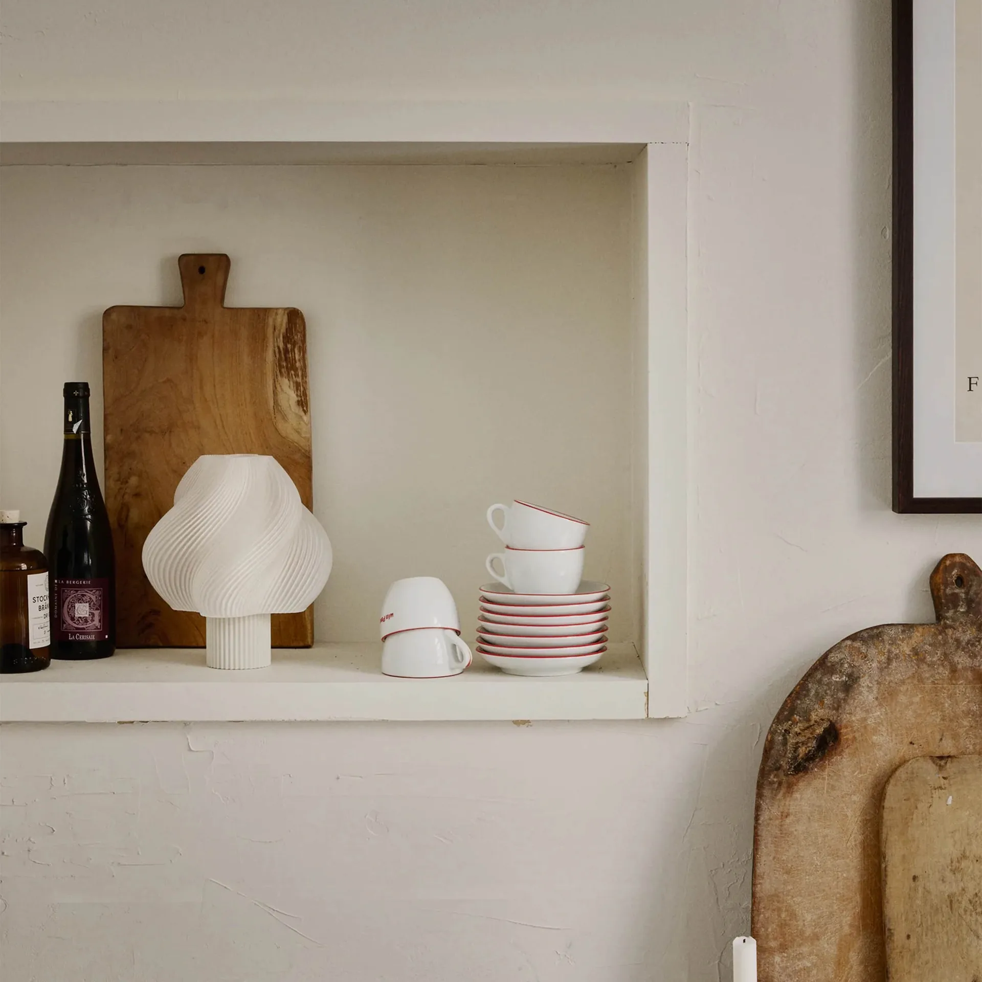 Soft Serve portable table lamp, Vanilla bean, 23 cm Crème Atelier