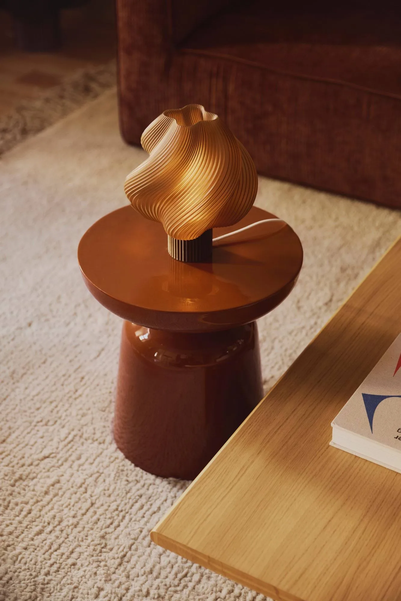 Soft Serve table lamp, Caramel, Regular, 26 cm Crème Atelier