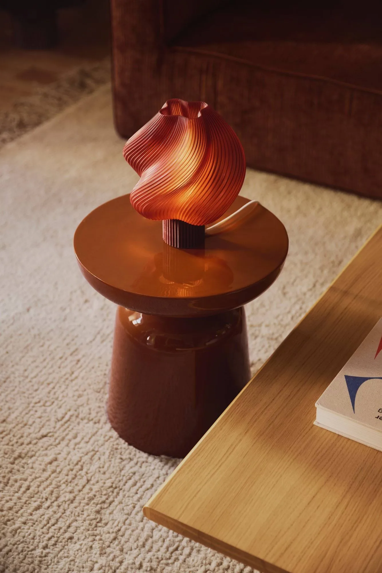 Soft Serve table lamp, Cherry, Regular, 26 cm Crème Atelier
