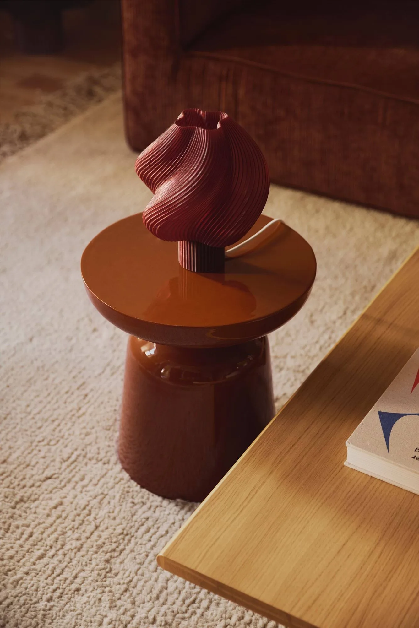 Soft Serve table lamp, Cherry, Regular, 26 cm Crème Atelier