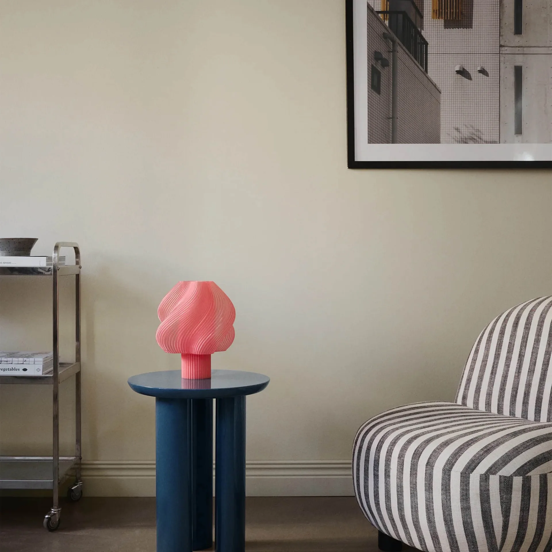 Soft Serve table lamp, Peach sorbet, Regular, 26 cm Crème Atelier