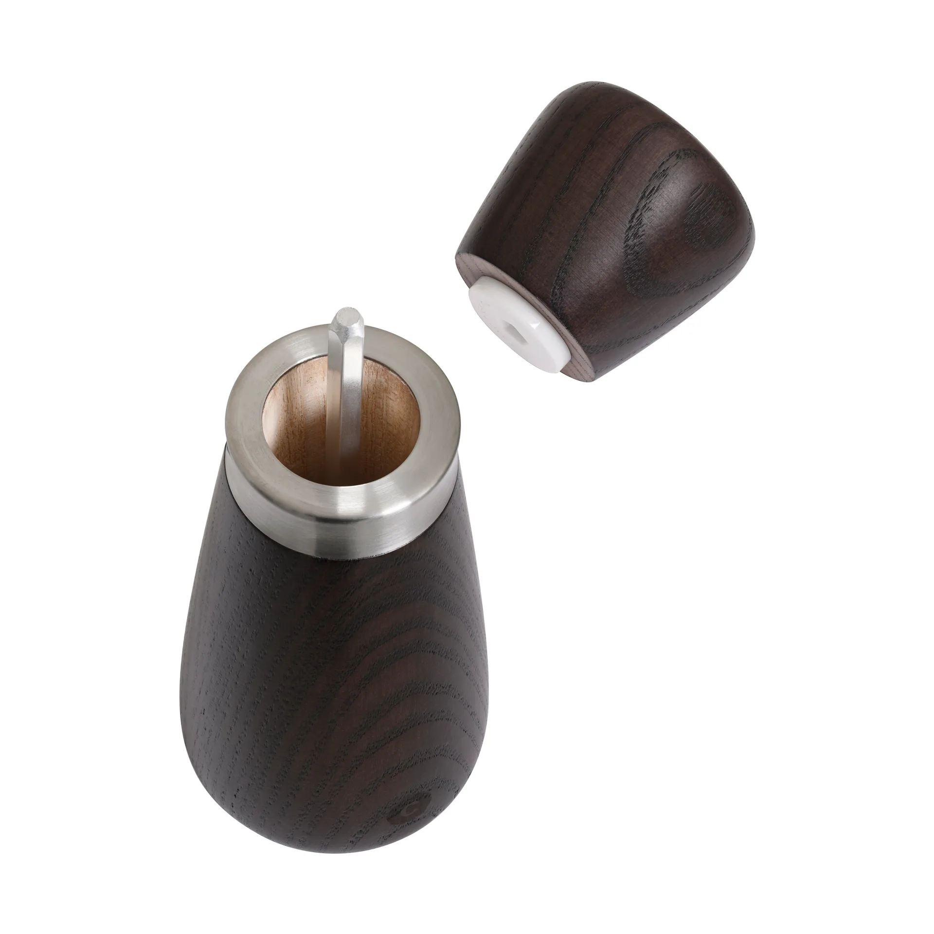 Kyoto spice grinder, Brown glaze, FSC ash, 17 cm Crushgrind