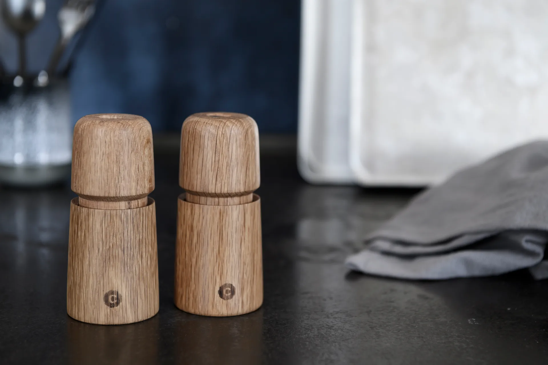 Stockholm spice mill, Natural, FSC oak, 11 cm Crushgrind