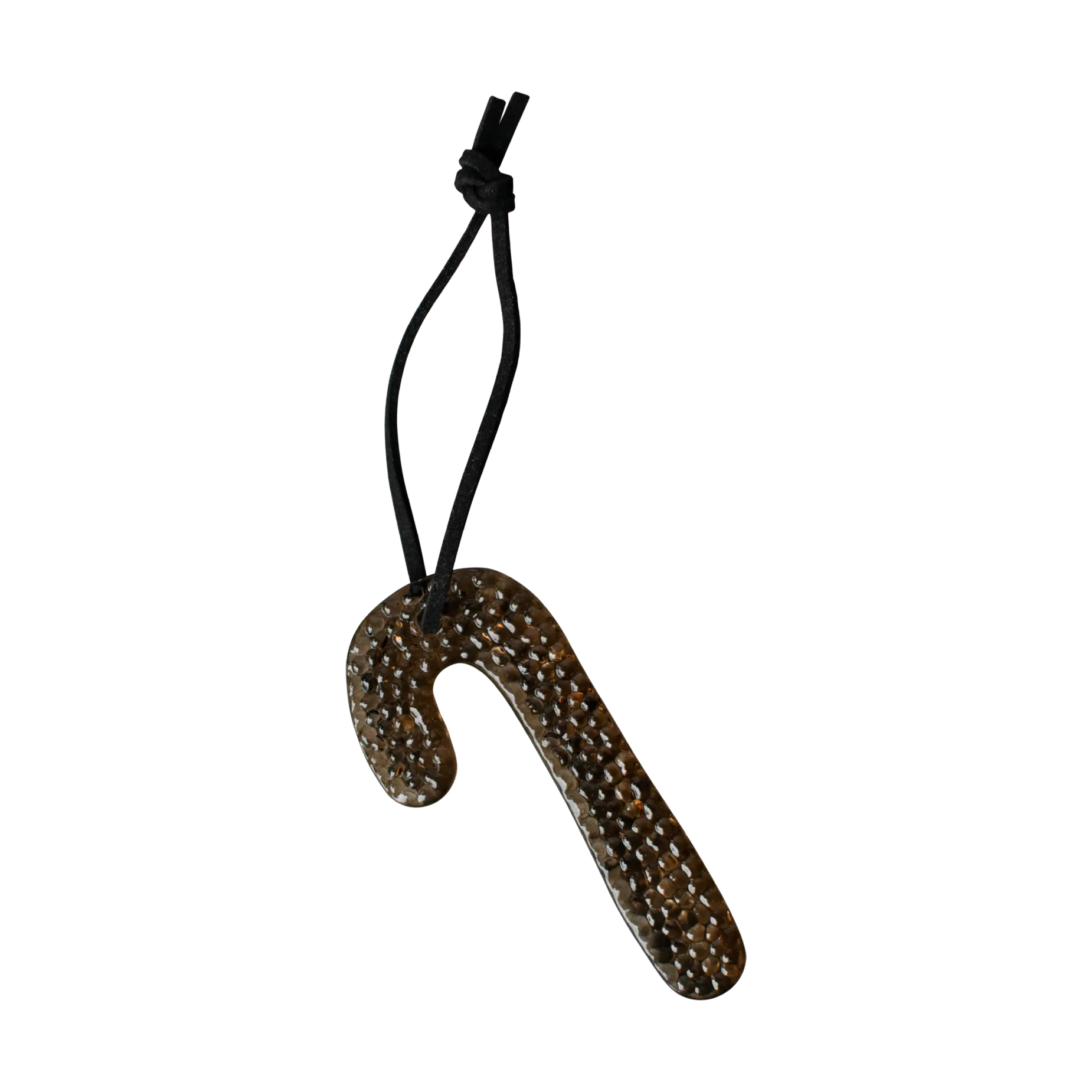 Airy hanging candy cane decorative ornament, Brown DBKD
