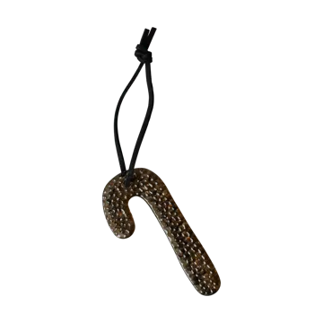 Airy hanging candy cane decorative ornament - Brown - DBKD