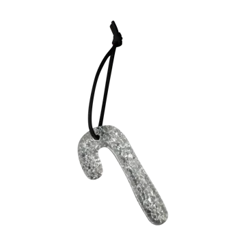 Airy hanging candy cane decorative ornament - Clear - DBKD