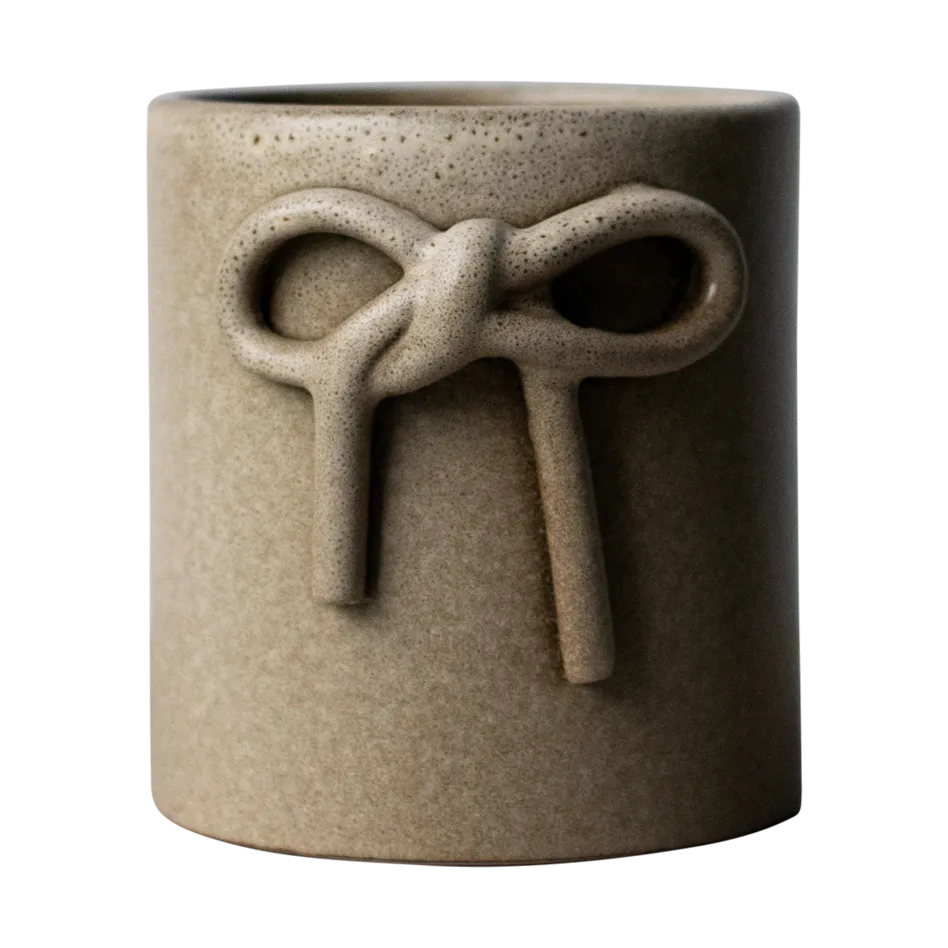 Bow pot Ø11 cm, Beige DBKD