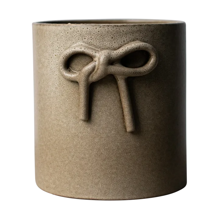 Bow pot Ø14 cm - Beige - DBKD