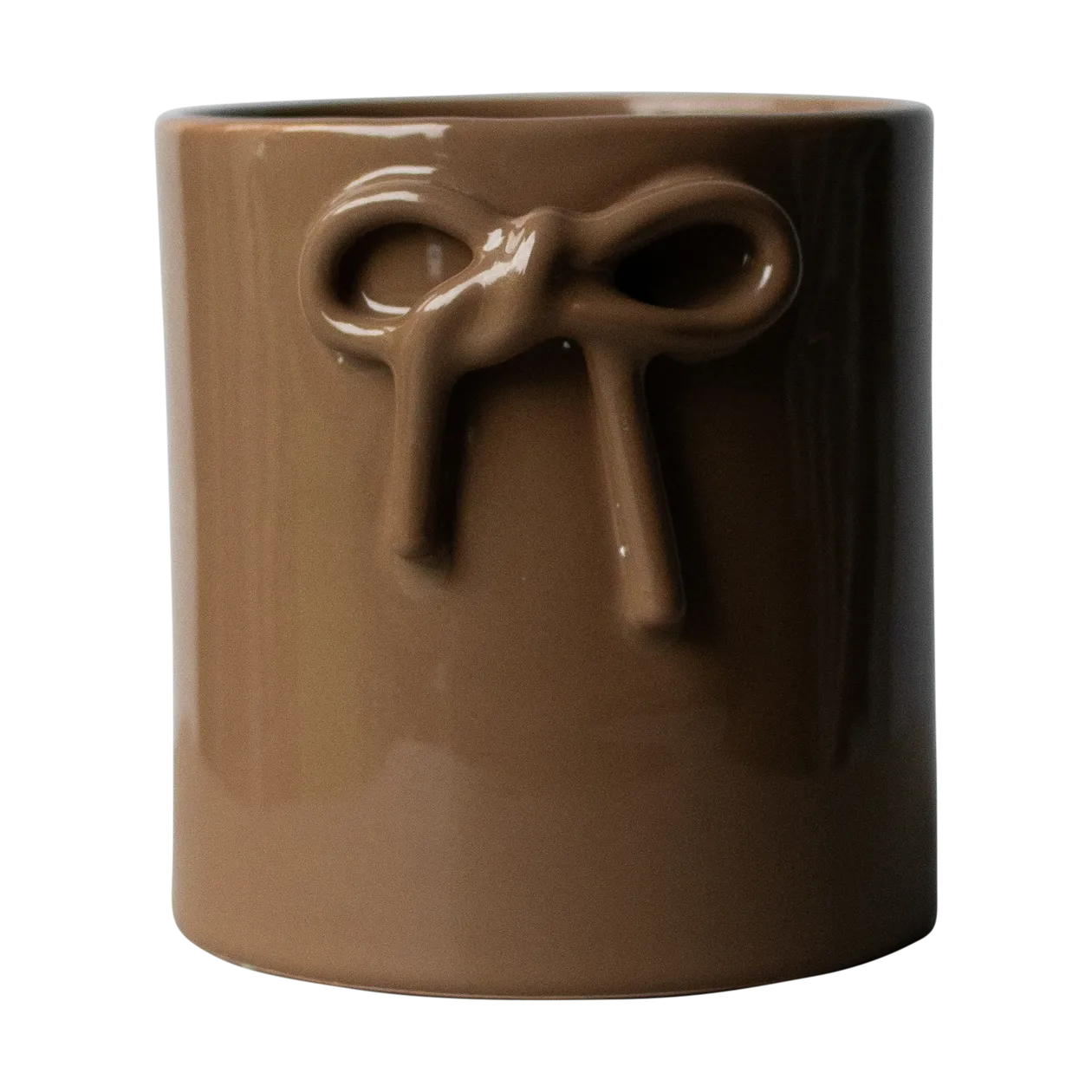 Bow pot Ø14 cm, Shiny Nougat DBKD