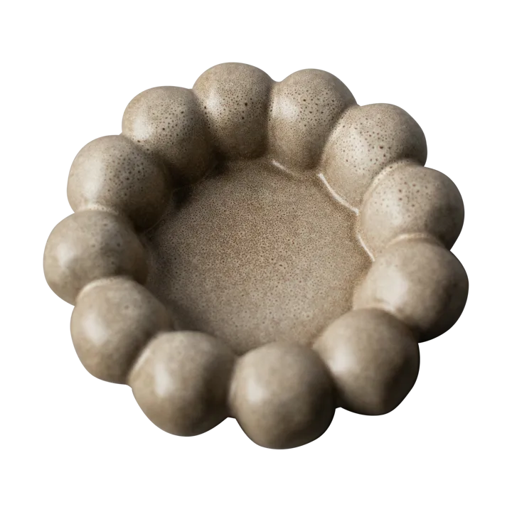 Bright candle tray Ø17 cm - Beige - DBKD