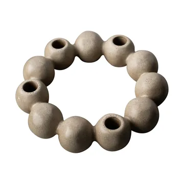 Bright candleholder Ø27 cm - Beige - DBKD