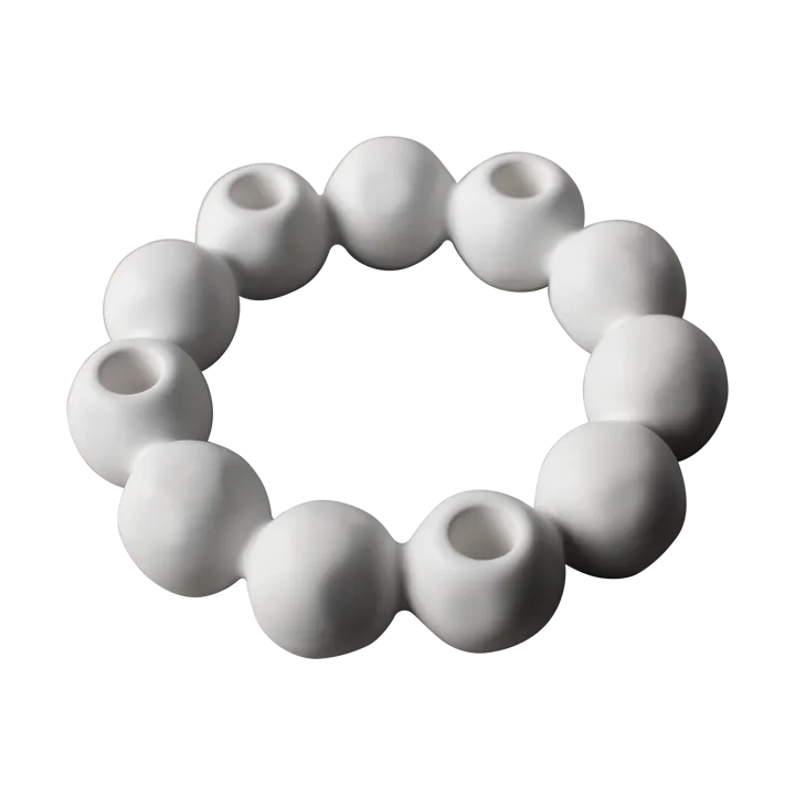 Bright candleholder Ø27 cm - White - DBKD
