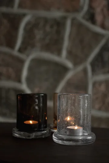 Bubble tealight holder Ø10 cm - Clear - DBKD