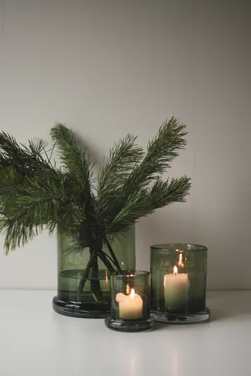 Bubble tealight holder Ø20 cm - Green - DBKD