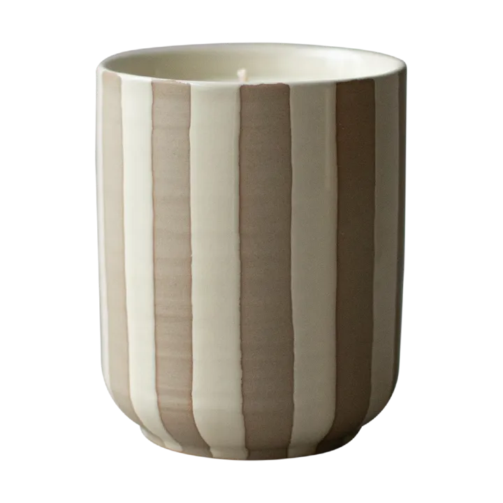Burn scented candle 60 h - Stripe cream - DBKD