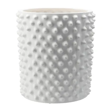Cloudy flower pot matte white - large - DBKD