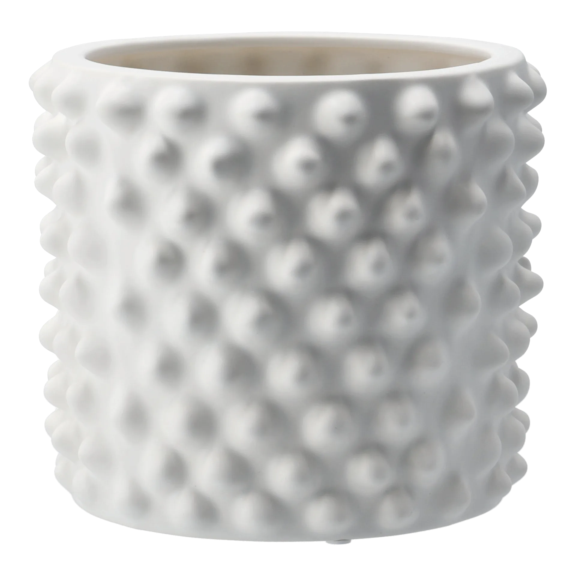 Cloudy flower pot matte white, small DBKD