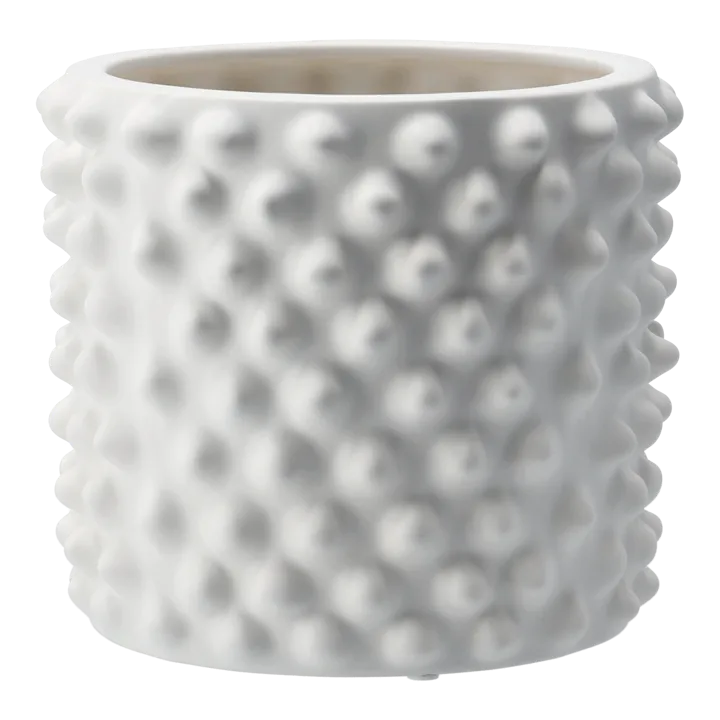 Cloudy flower pot matte white - small - DBKD