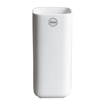 Cube vase 20 cm - Matte white - DBKD