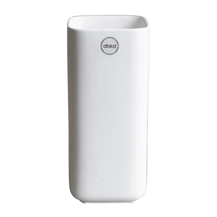 Cube vase 20 cm - Matte white - DBKD