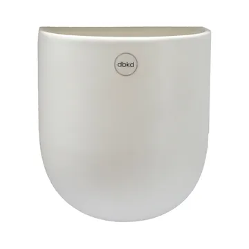 Cut wall-hang flower pot white - large - DBKD