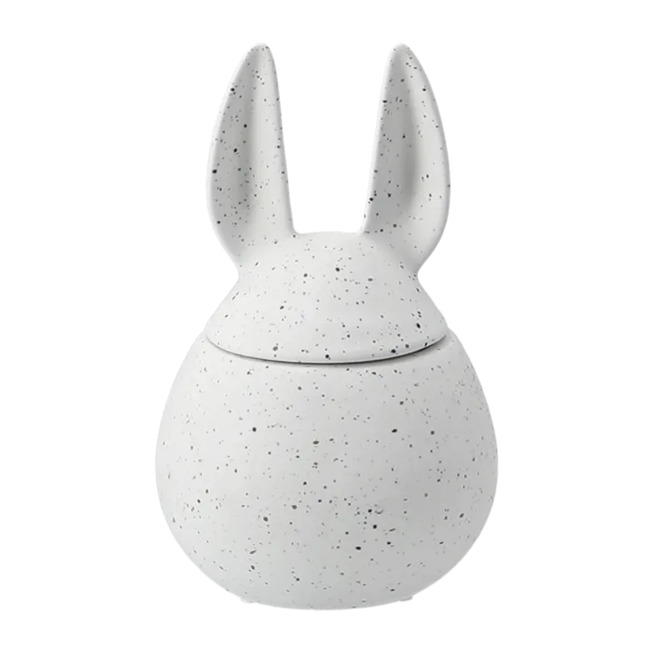 DBKD Eating rabbit bowl small - white dot - DBKD