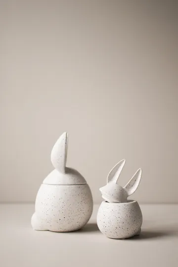 DBKD Eating rabbit bowl small - white dot - DBKD